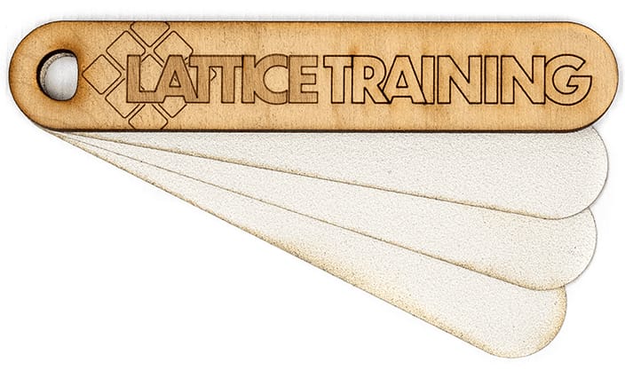 Lattice Training Hand File Wood Lattice Training