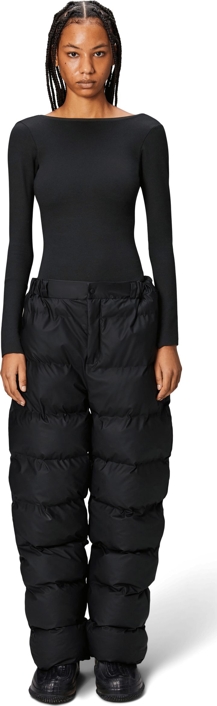 Rains Unisex Alta Puffer Pants Regular W3T3 Black Rains