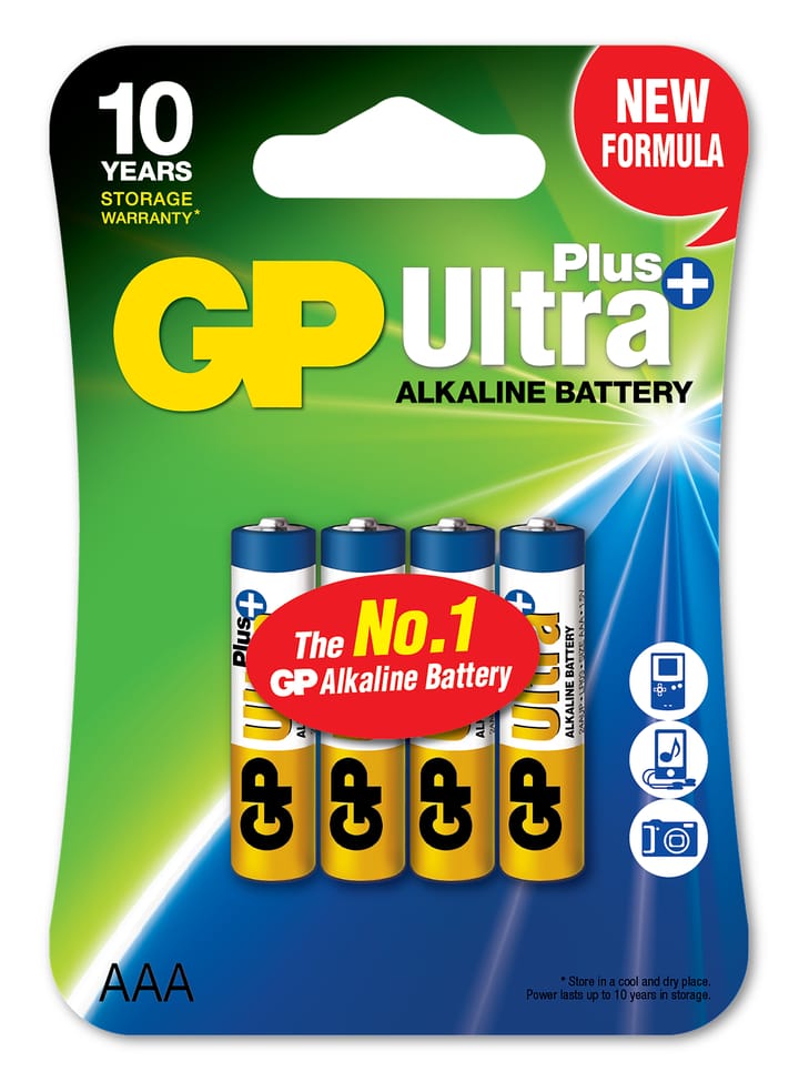 GP Batterier Alkaliska Batterier Aaa / Lr03 4-Pack Nocolour GP Batterier