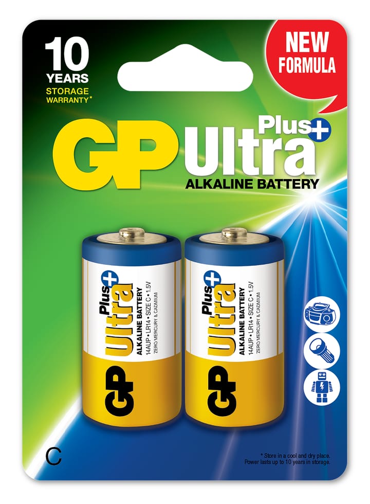 GP Batterier Alkaliska Batterier C / Lr14 2-Pack Nocolour GP Batterier