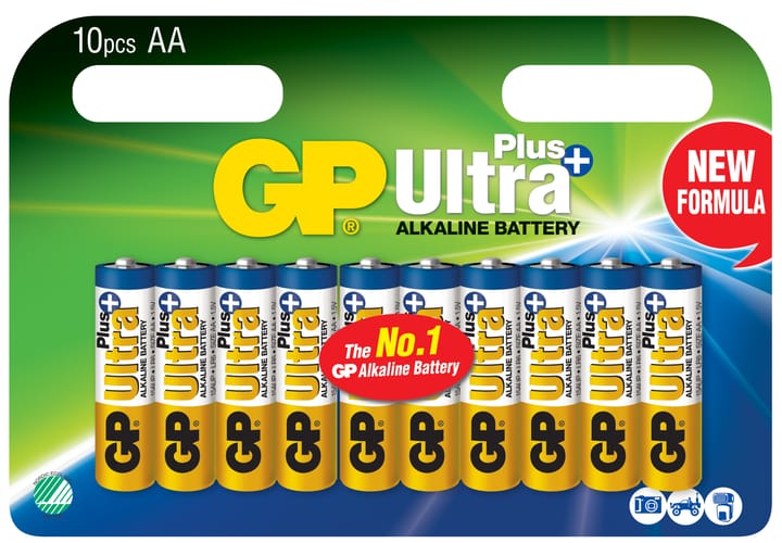 GP Batterier Alkaliska Batterier Aa / Lr6 10-Pack Nocolour GP Batterier