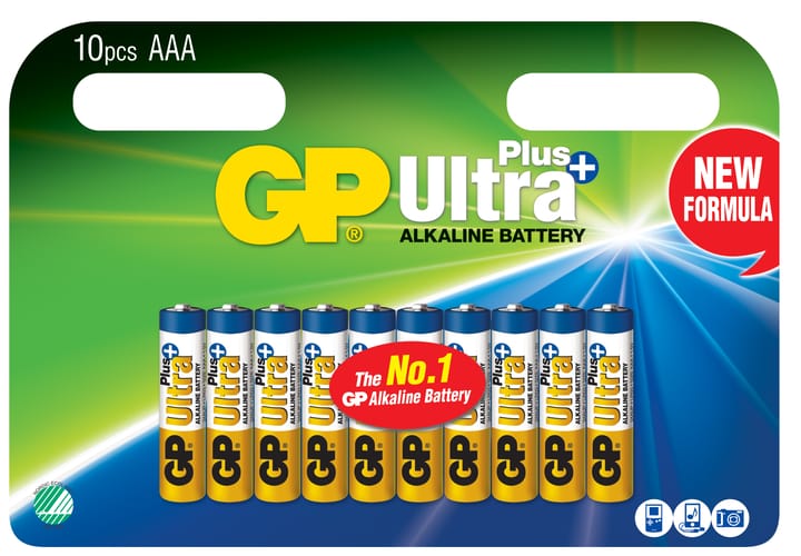 GP Batterier Alkaliska Batterier Aaa / Lr03 10-Pack Nocolour GP Batterier