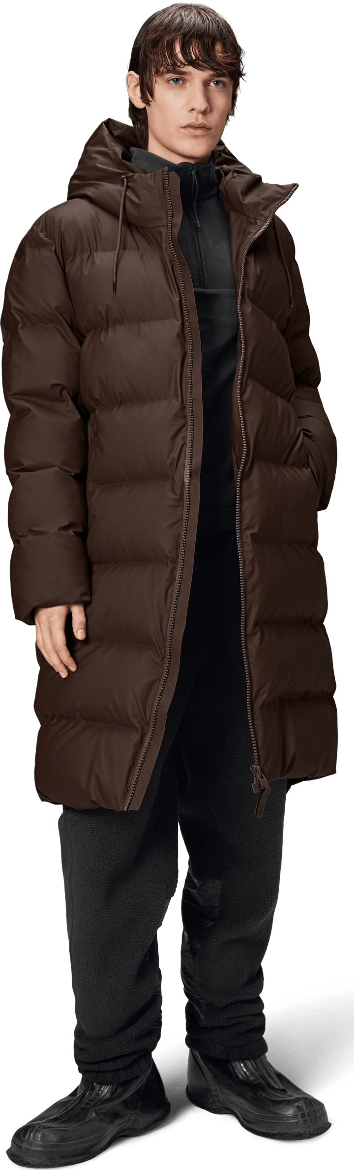 Rains Unisex Alta Long Puffer Jacket Frame Rains