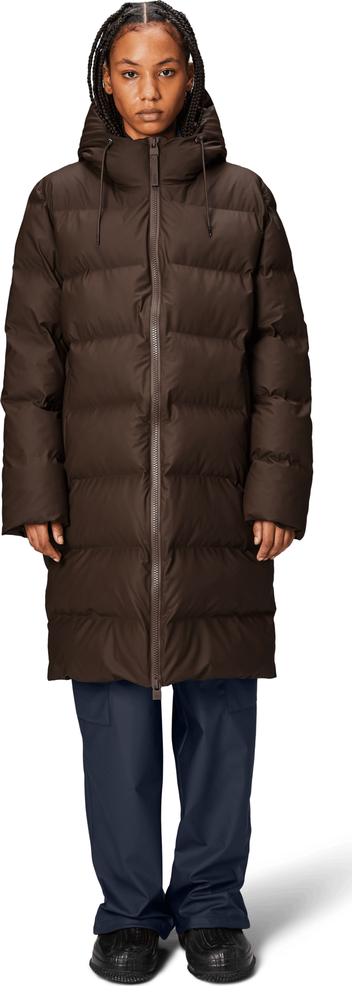 Rains Unisex Alta Long Puffer Jacket Frame Rains