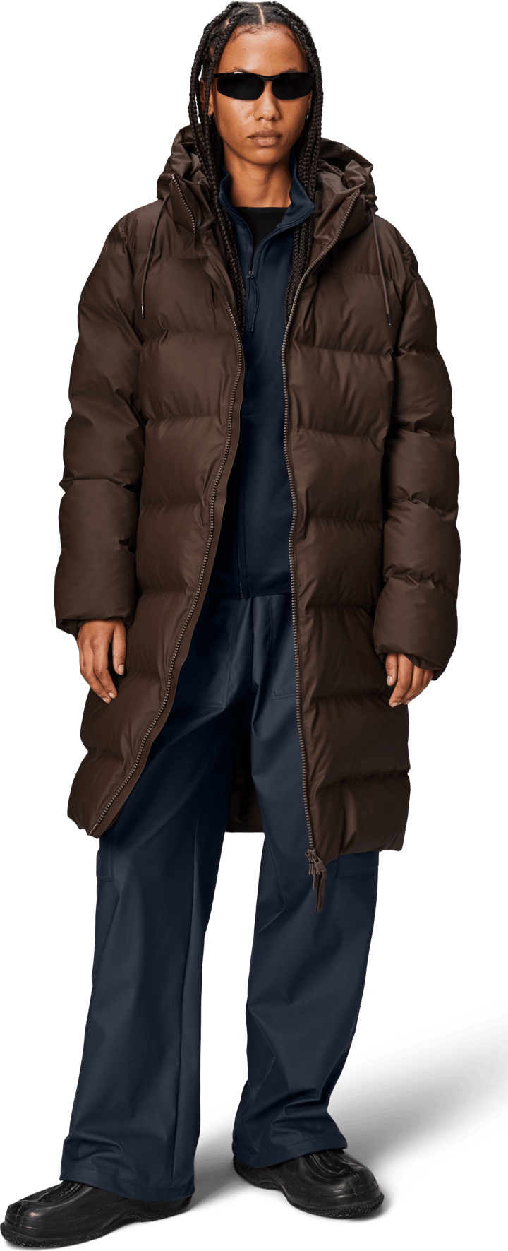 Rains Unisex Alta Long Puffer Jacket Frame Rains