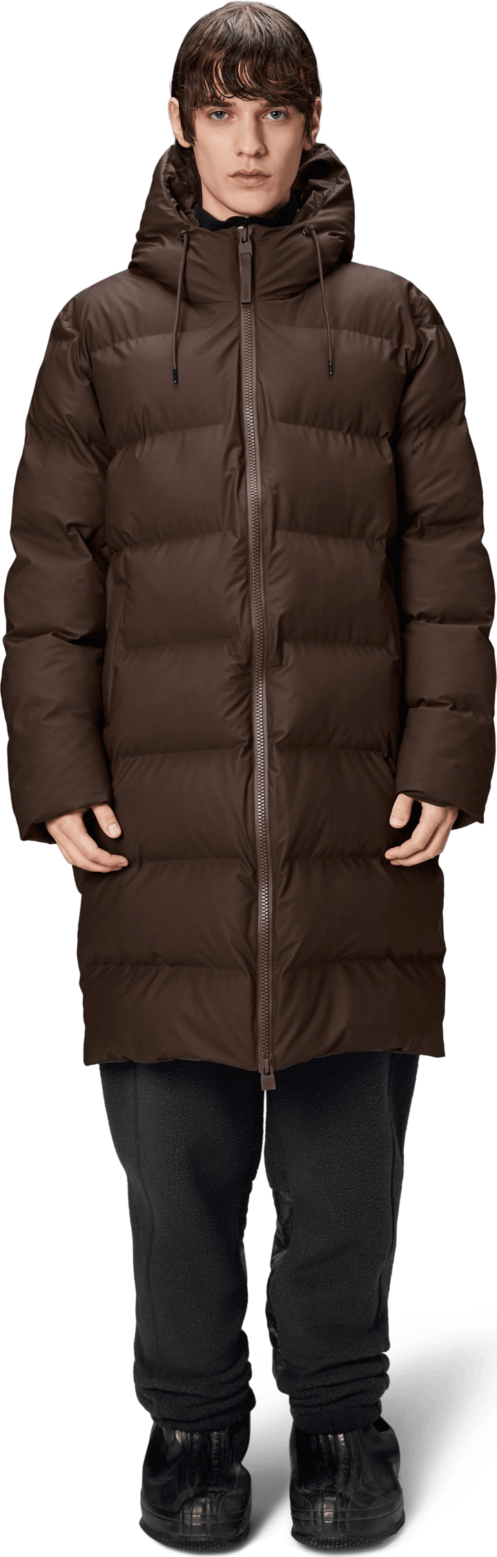 Rains Unisex Alta Long Puffer Jacket Frame Rains