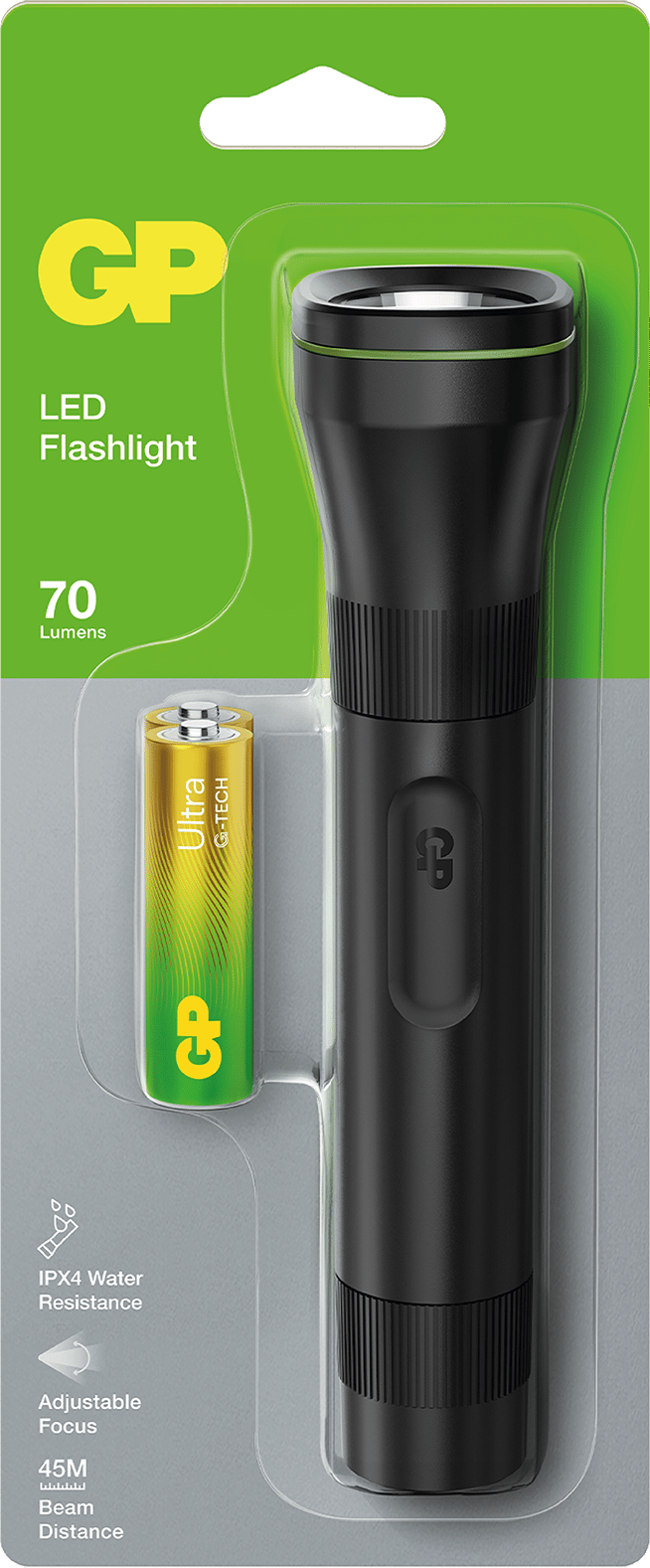 GP Batterier GP Everyday LED Flashlight 70lm C107 Black GP Batterier