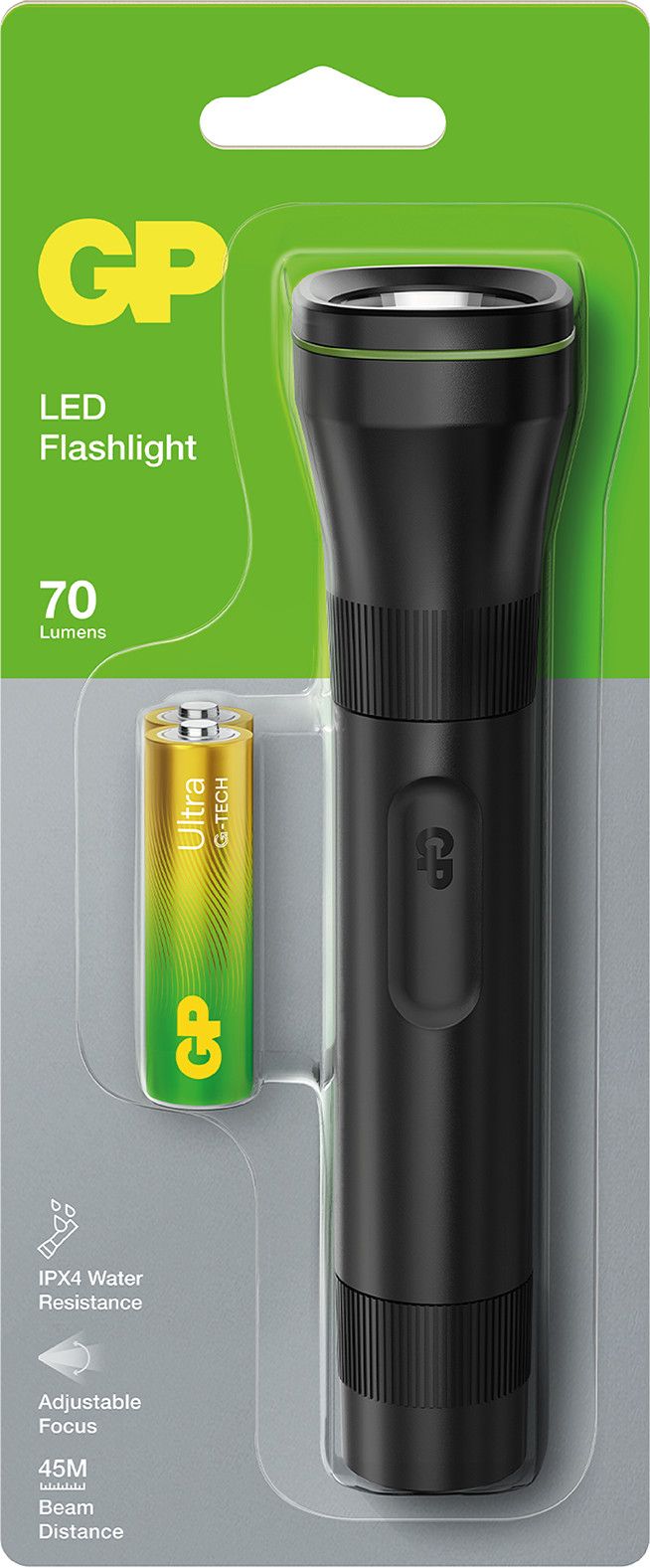 GP Batterier GP Everyday LED Flashlight 70lm C107 Black GP Batterier