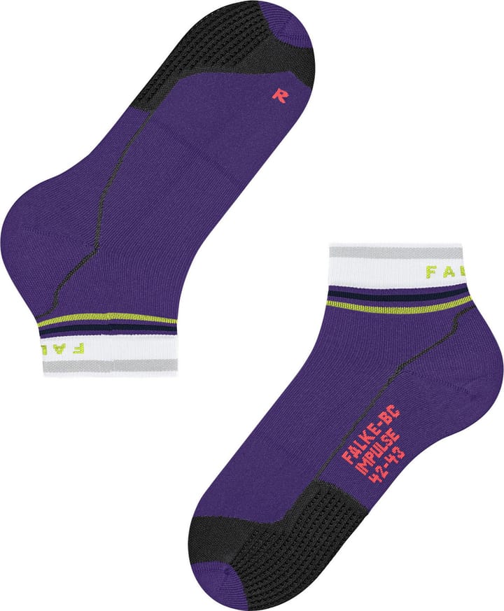 Falke BC Impulse Reflect Short Unisex Biking Socks Amethyst Falke