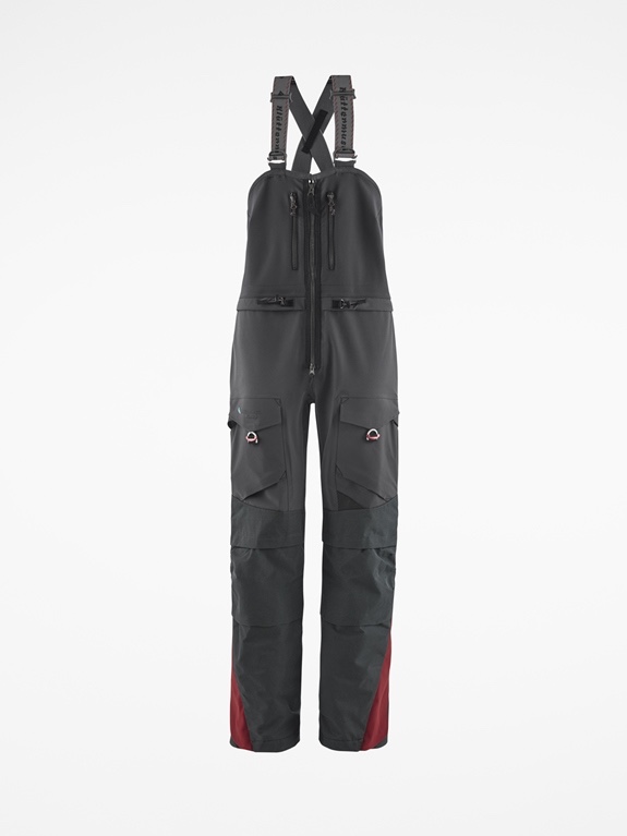 Hardshell Pants | Women's Freke 2.0 Salopette Short Raven | Klättermusen