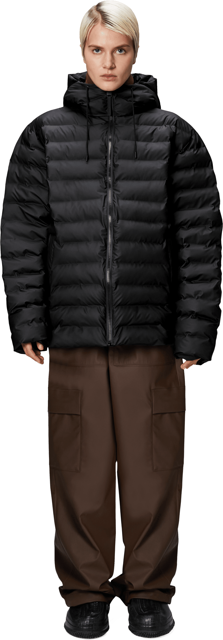 Rains Unisex Lohja Puffer Jacket W3T2 Black Rains