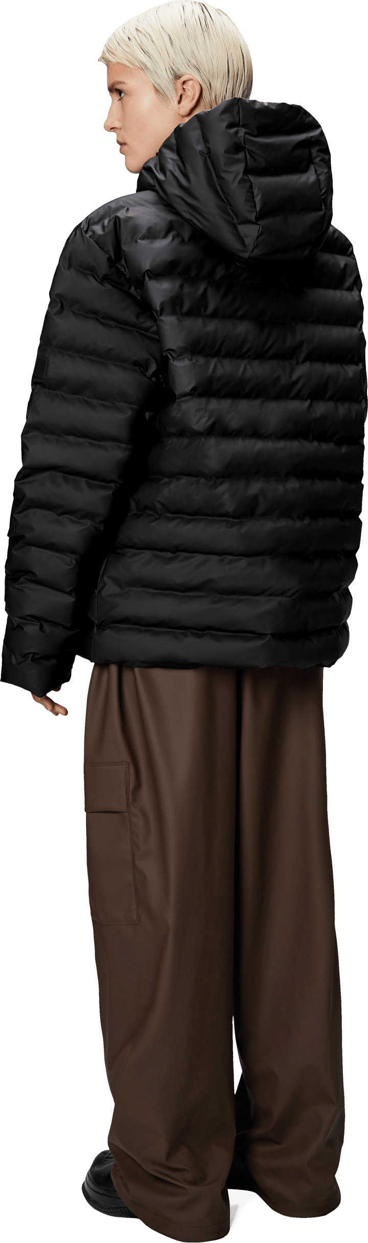 Rains Unisex Lohja Puffer Jacket W3T2 Black Rains