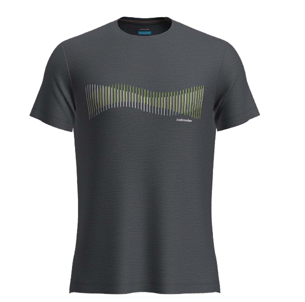 Icebreaker Men’s Merino 125 Cool-Lite™ Sphere III Short Sleeve Tee Terrain Lines Graphite Heather