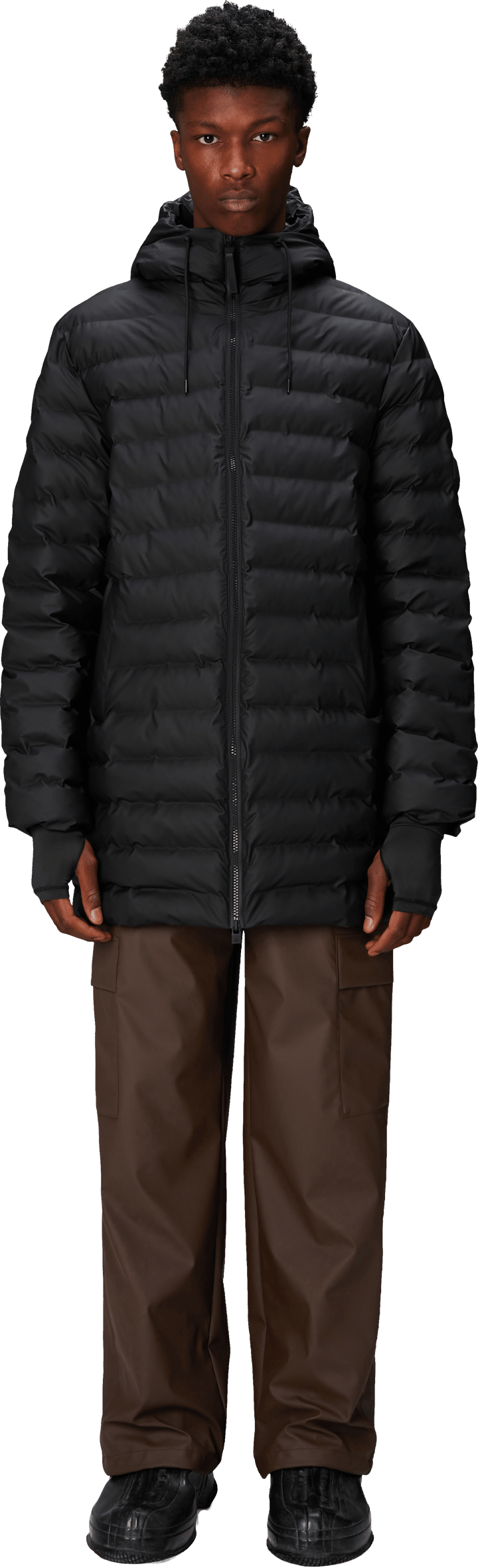 Rains Unisex Lohja Long Puffer Jacket W3T3 Black Buy Rains Unisex Lohja Long Puffer Jacket W3T3 Black here Outnorth