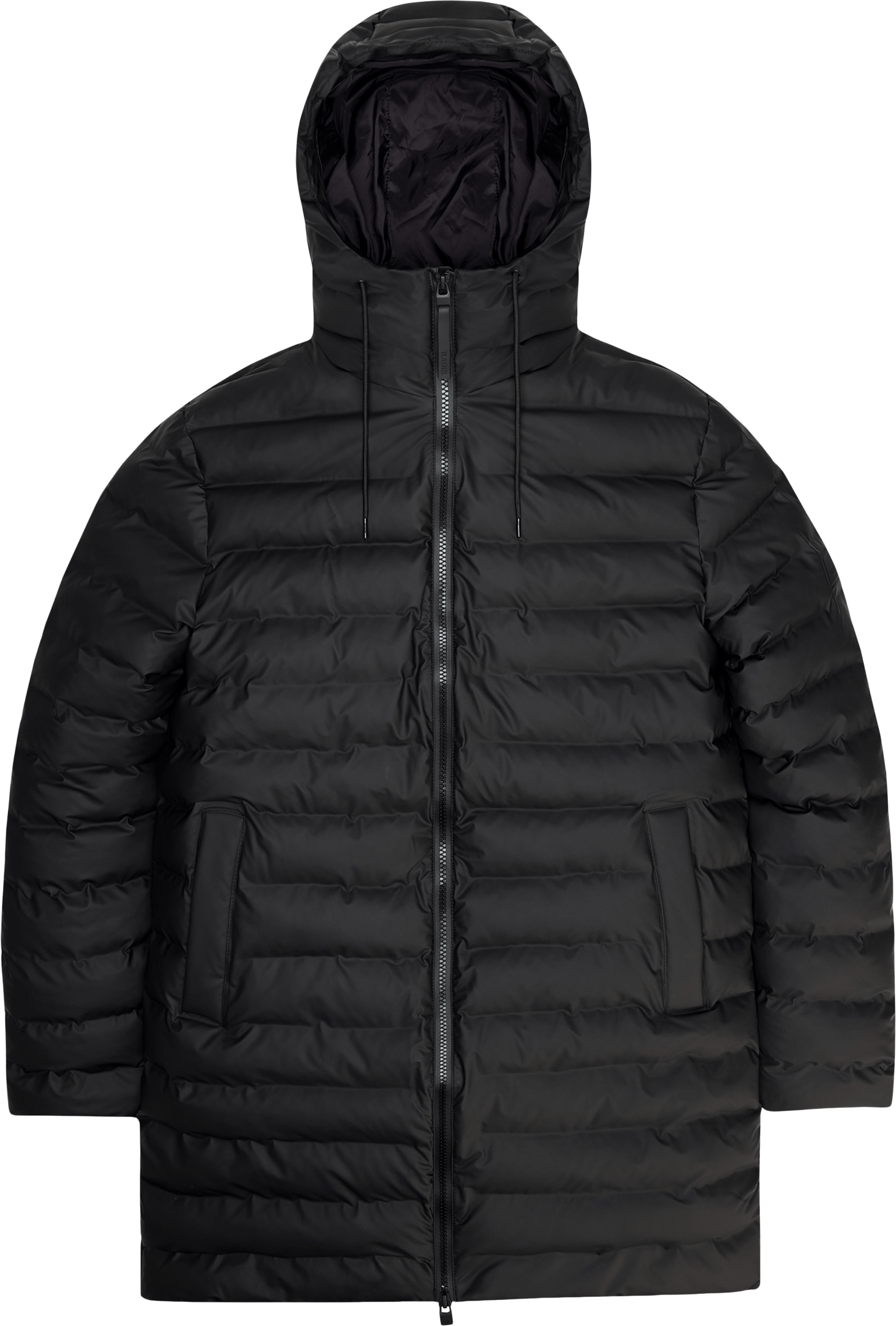 Rains Unisex Lohja Long Puffer Jacket W3T3 Black