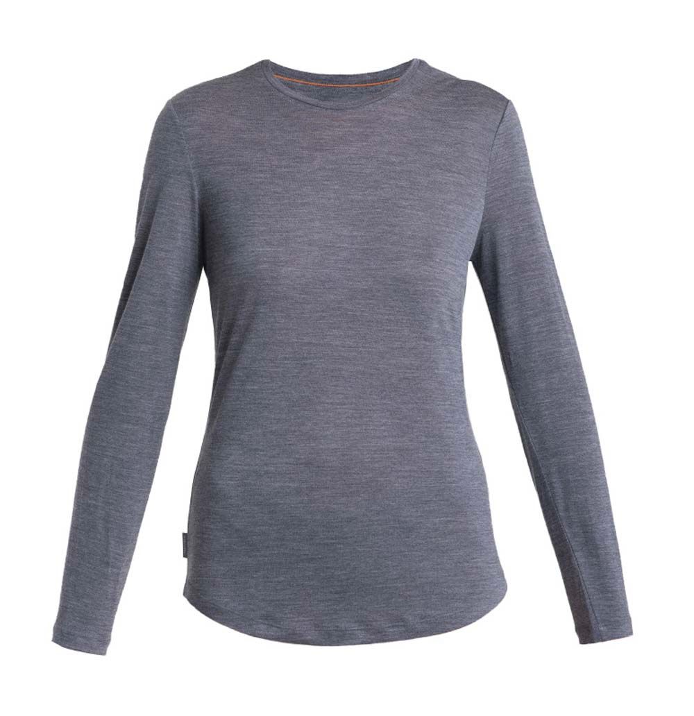 Icebreaker Women's Merino 125 Cool-Lite™ Sphere III Long Sleeve Tee Midnight Navy Heather