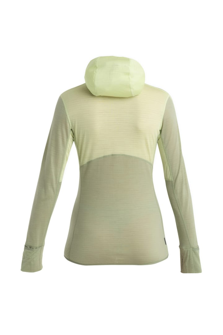 Icebreaker Women's Merino 200 Realfleece™ Descender Long Sleeve Zip Hoodie Glazen/Lichen/Cb Icebreaker