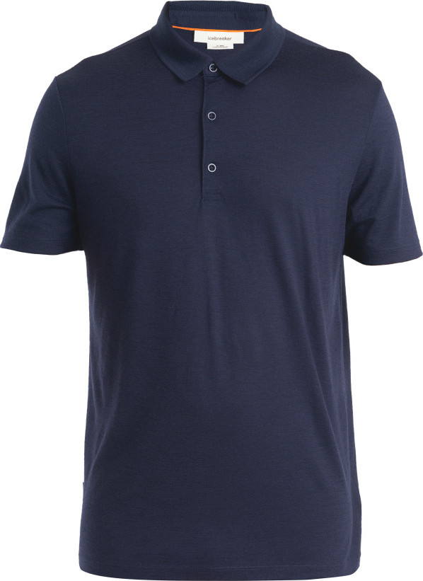 Icebreaker Men’s Merino 150 Tech Lite III Short Sleeve Polo Midnight Navy