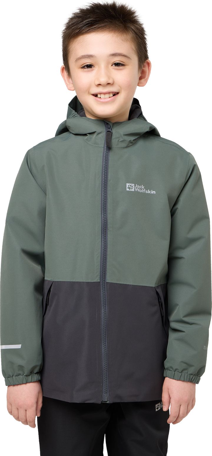 Jack Wolfskin Kids' Snowy Days Jacket Slate Green/Black Jack Wolfskin