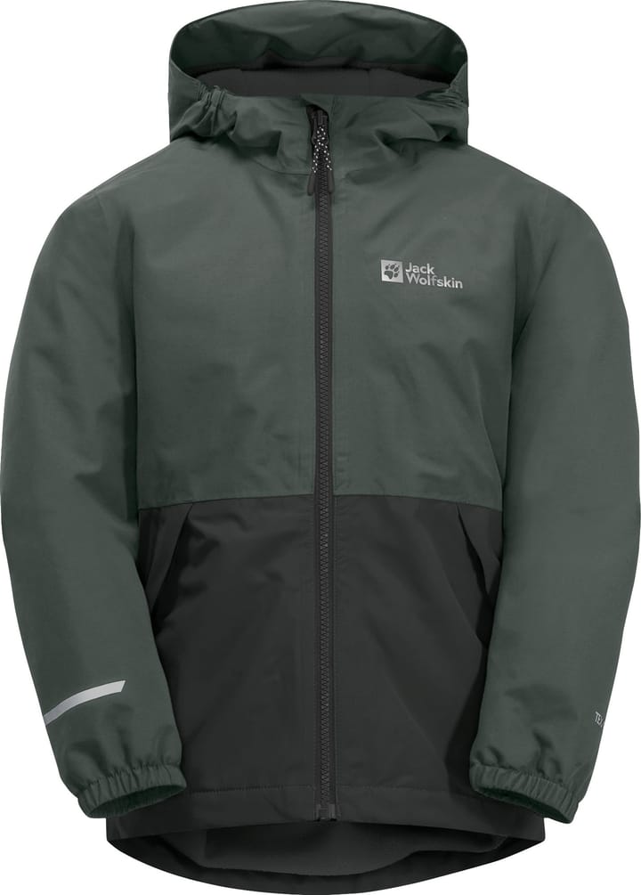 Jack Wolfskin Kids' Snowy Days Jacket Slate Green/Black Jack Wolfskin