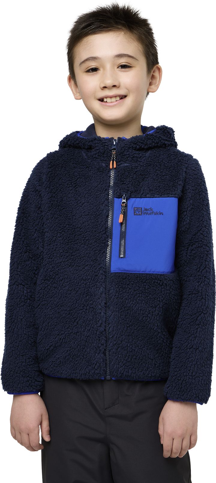 Jack Wolfskin Kids' Ice Curl Hood Jacket Night Blue/Night Blue Jack Wolfskin