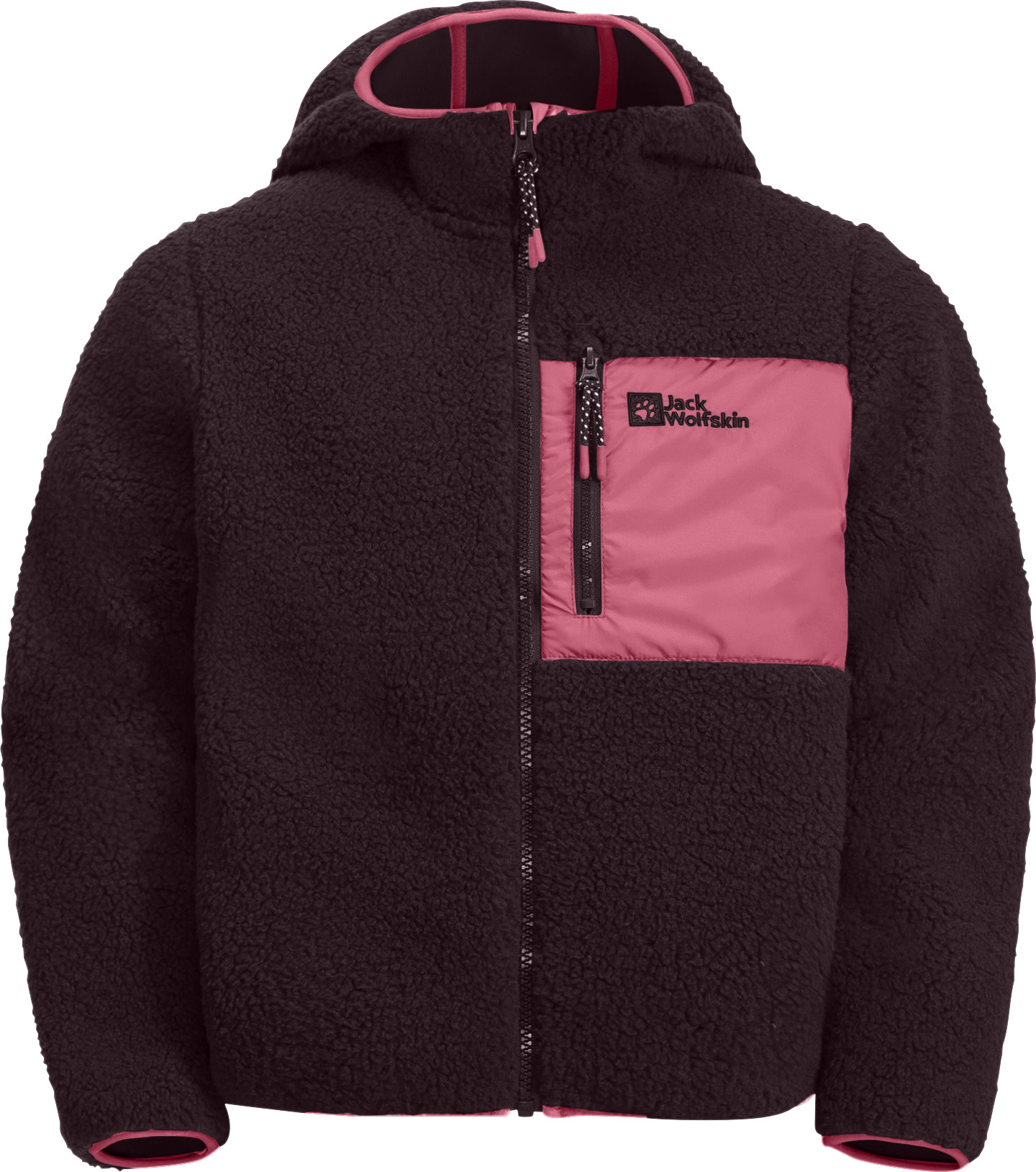 Jack Wolfskin Kids’ Ice Curl Hood Jacket Boysenberry/Pink