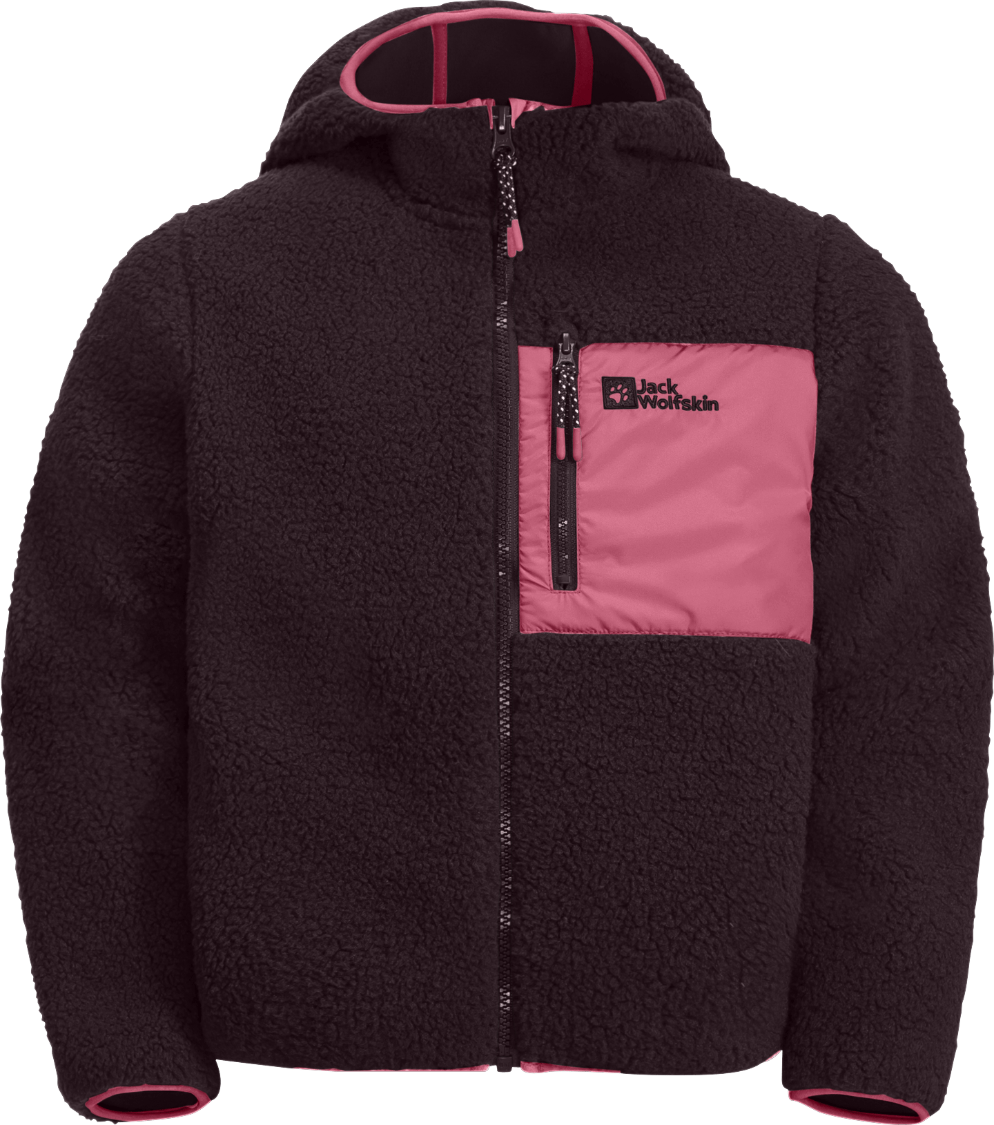 Jack Wolfskin Kids' Ice Curl Hood Jacket Boysenberry/Pink