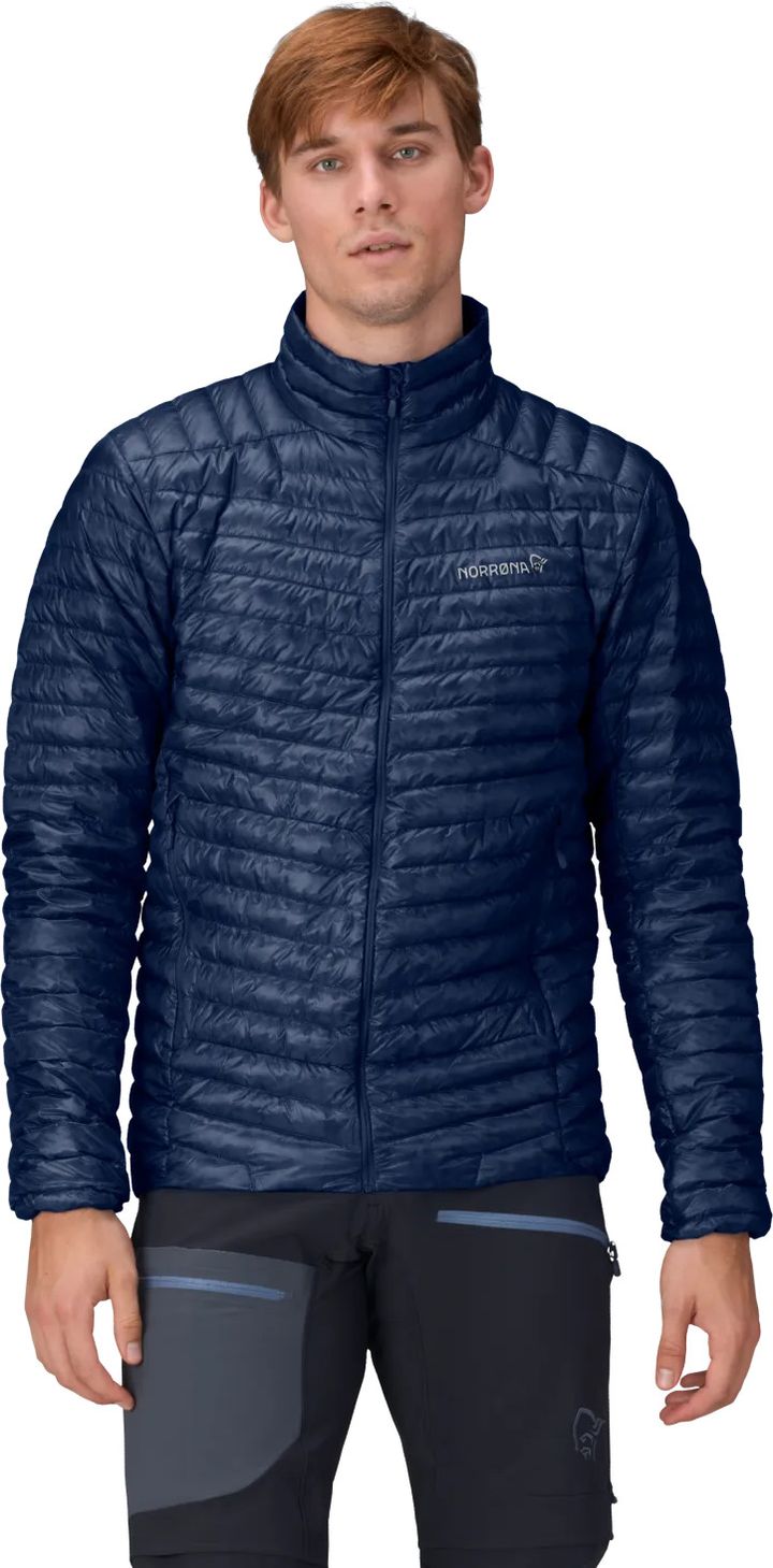 Norrøna Men's Trollveggen Superlight Down Jacket Indigo Night Blue Norrøna