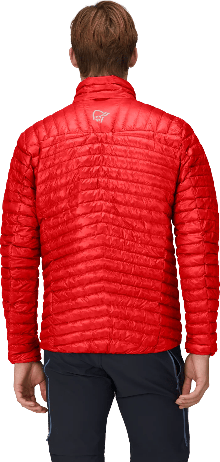 Norrøna Men's Trollveggen Superlight Down Jacket Arednalin Red Norrøna