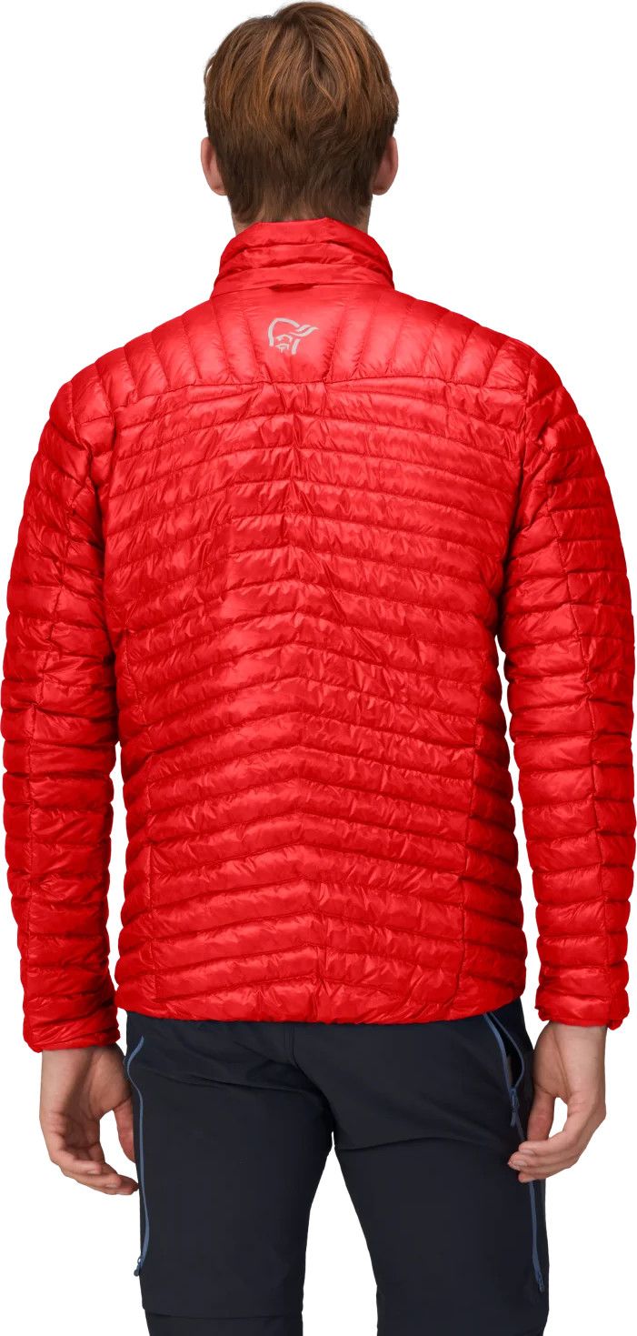 Norrøna Men's Trollveggen Superlight Down Jacket Arednalin Red Norrøna