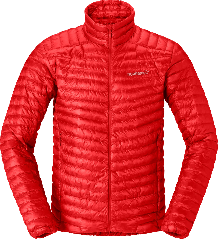 Norrøna Men's Trollveggen Superlight Down Jacket Arednalin Red