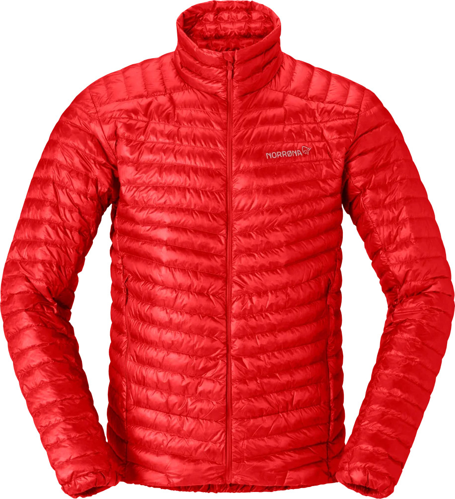 Norrøna Men's Trollveggen Superlight Down Jacket Arednalin Red, M