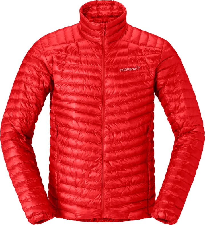 Norrøna Men's Trollveggen Superlight Down Jacket Arednalin Red Norrøna