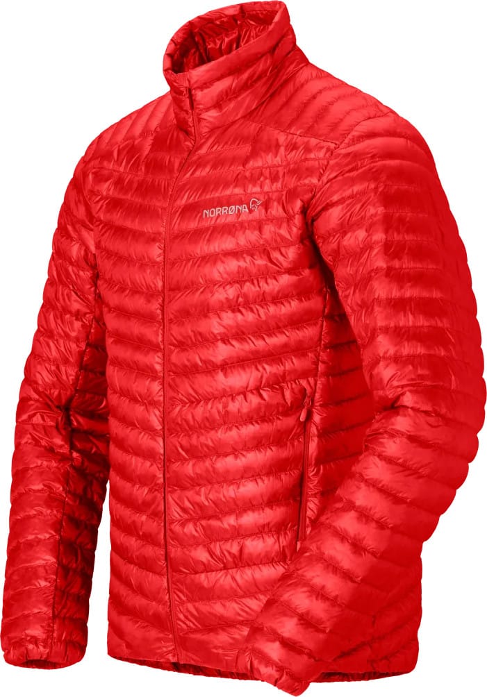 Norrøna Men's Trollveggen Superlight Down Jacket Arednalin Red Norrøna