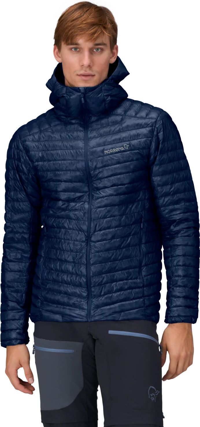 Norrøna Men's Trollveggen Superlight Down Hood Indigo Night Blue Norrøna