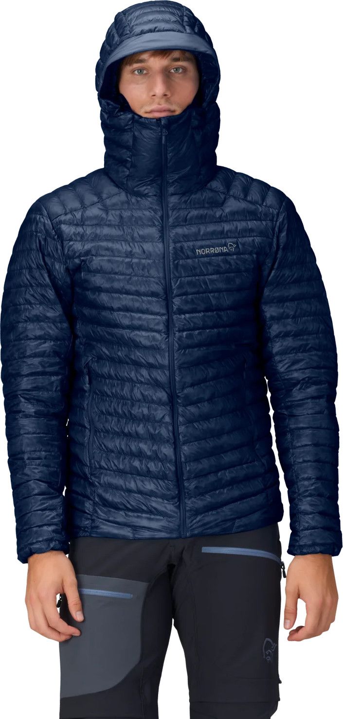 Norrøna Men's Trollveggen Superlight Down Hood Indigo Night Blue Norrøna