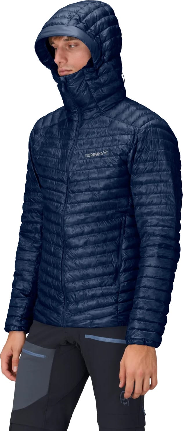 Norrøna Men's Trollveggen Superlight Down Hood Indigo Night Blue Norrøna