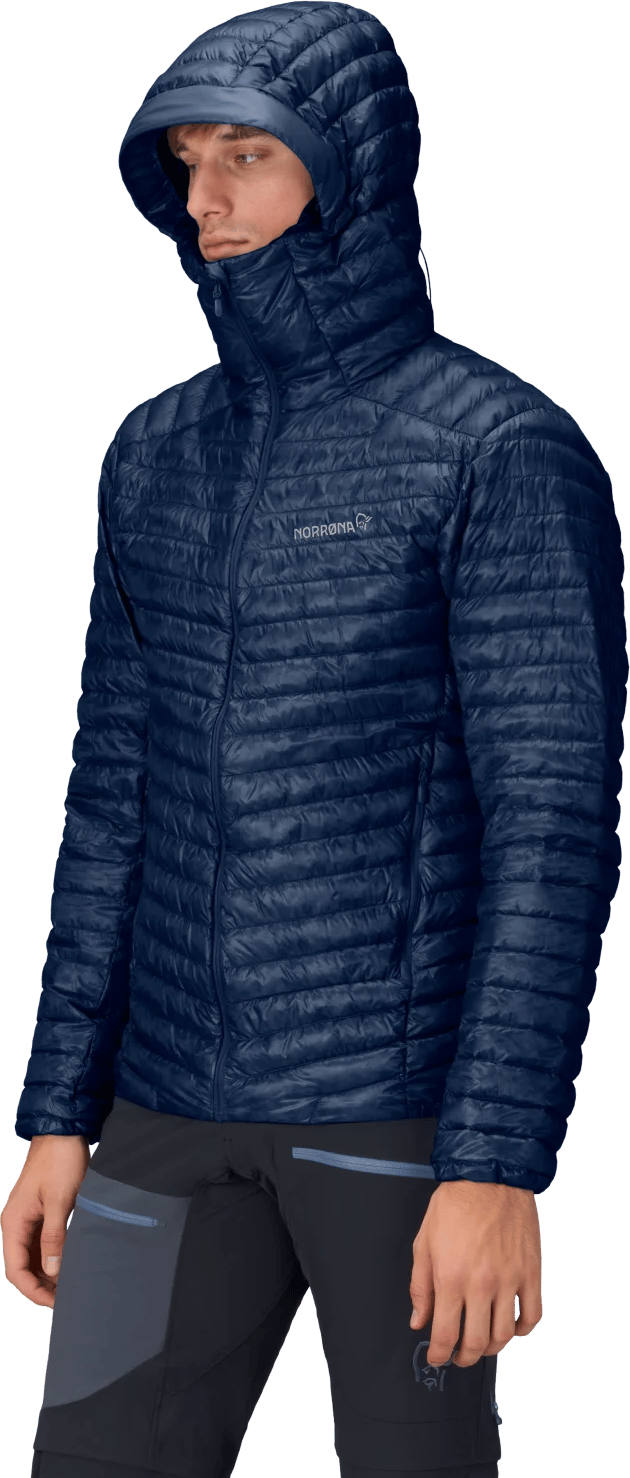 Norrøna Men's Trollveggen Superlight Down Hood Indigo Night Blue Norrøna