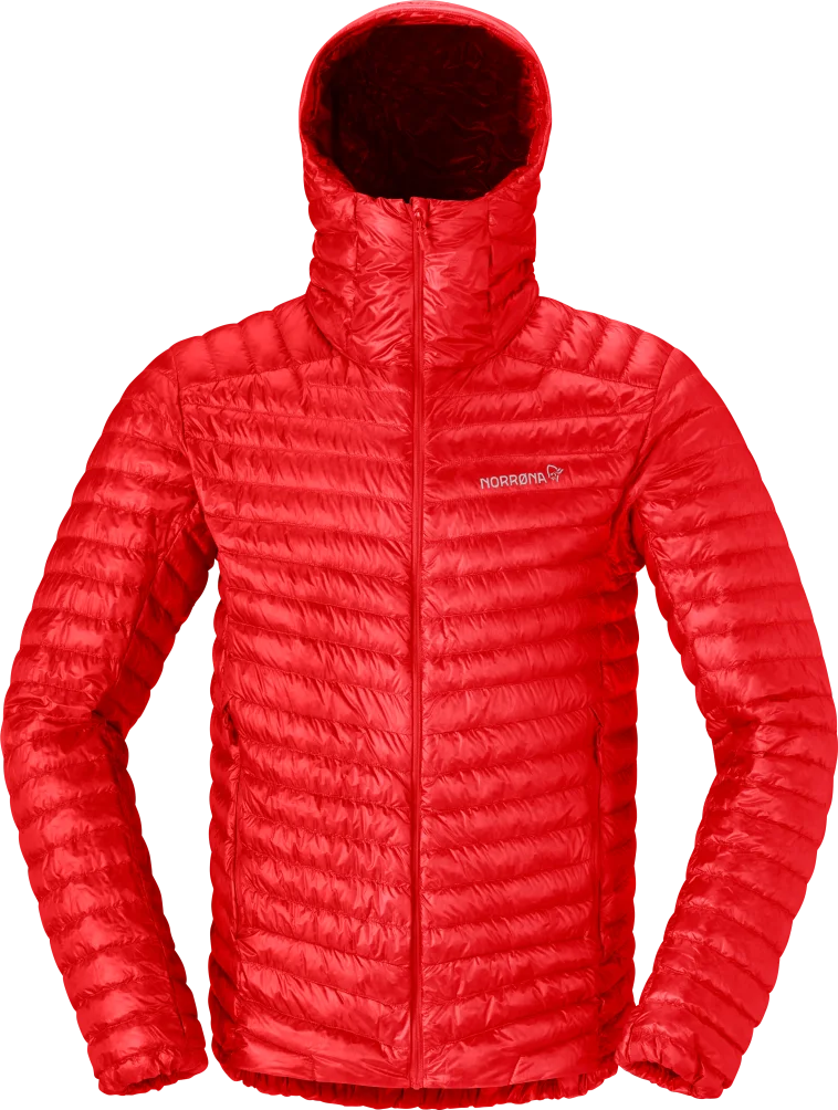 Norrøna Men’s Trollveggen Superlight Down Hood Arednalin Red