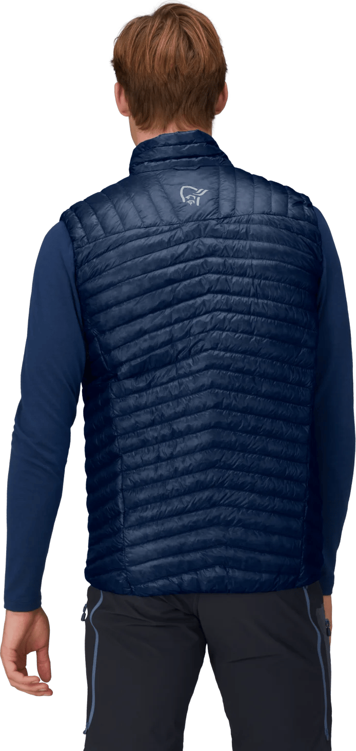 Norrøna Men's Trollveggen Superlight Down Vest Indigo Night Blue Norrøna