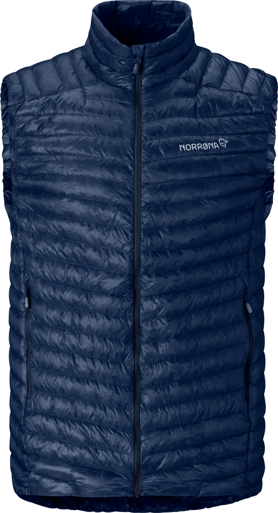 Norrøna Men's Trollveggen Superlight Down Vest Indigo Night Blue