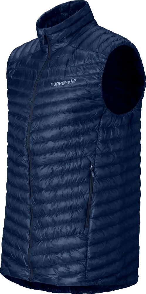 Norrøna Men's Trollveggen Superlight Down Vest Indigo Night Blue Norrøna