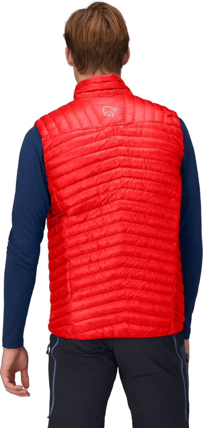 Norrøna Men's Trollveggen Superlight Down Vest Arednalin Red Norrøna