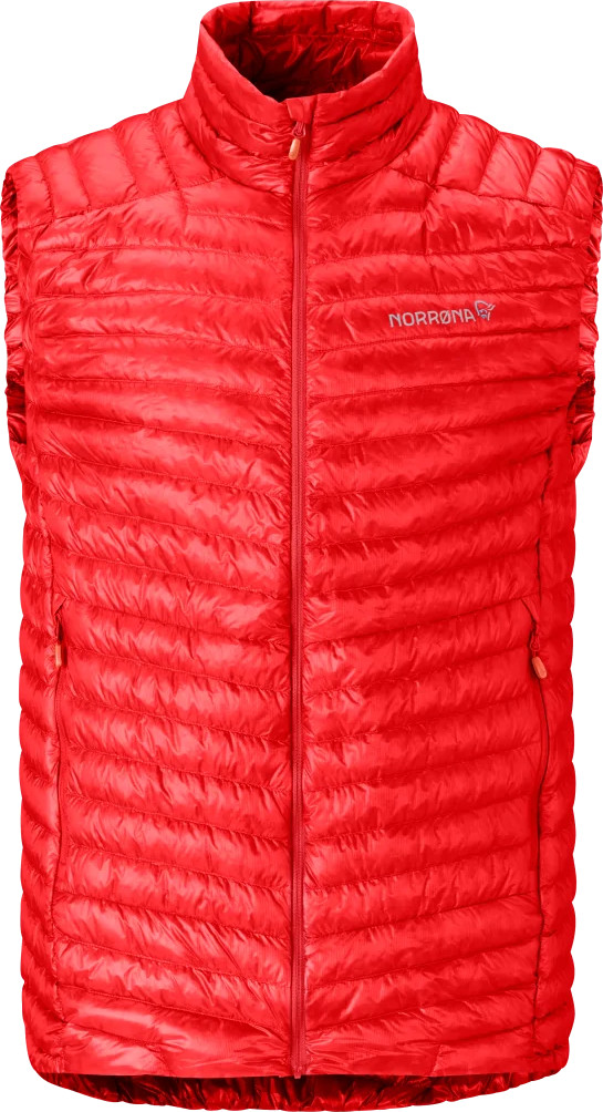 Norrøna Men's Trollveggen Superlight Down Vest Arednalin Red, M