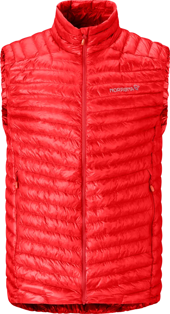 Norrøna Men’s Trollveggen Superlight Down Vest Arednalin Red