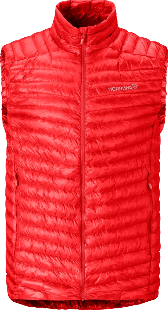 Norrøna Men's Trollveggen Superlight Down Vest Arednalin Red