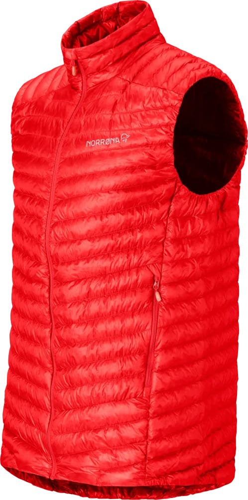 Norrøna Men's Trollveggen Superlight Down Vest Arednalin Red Norrøna