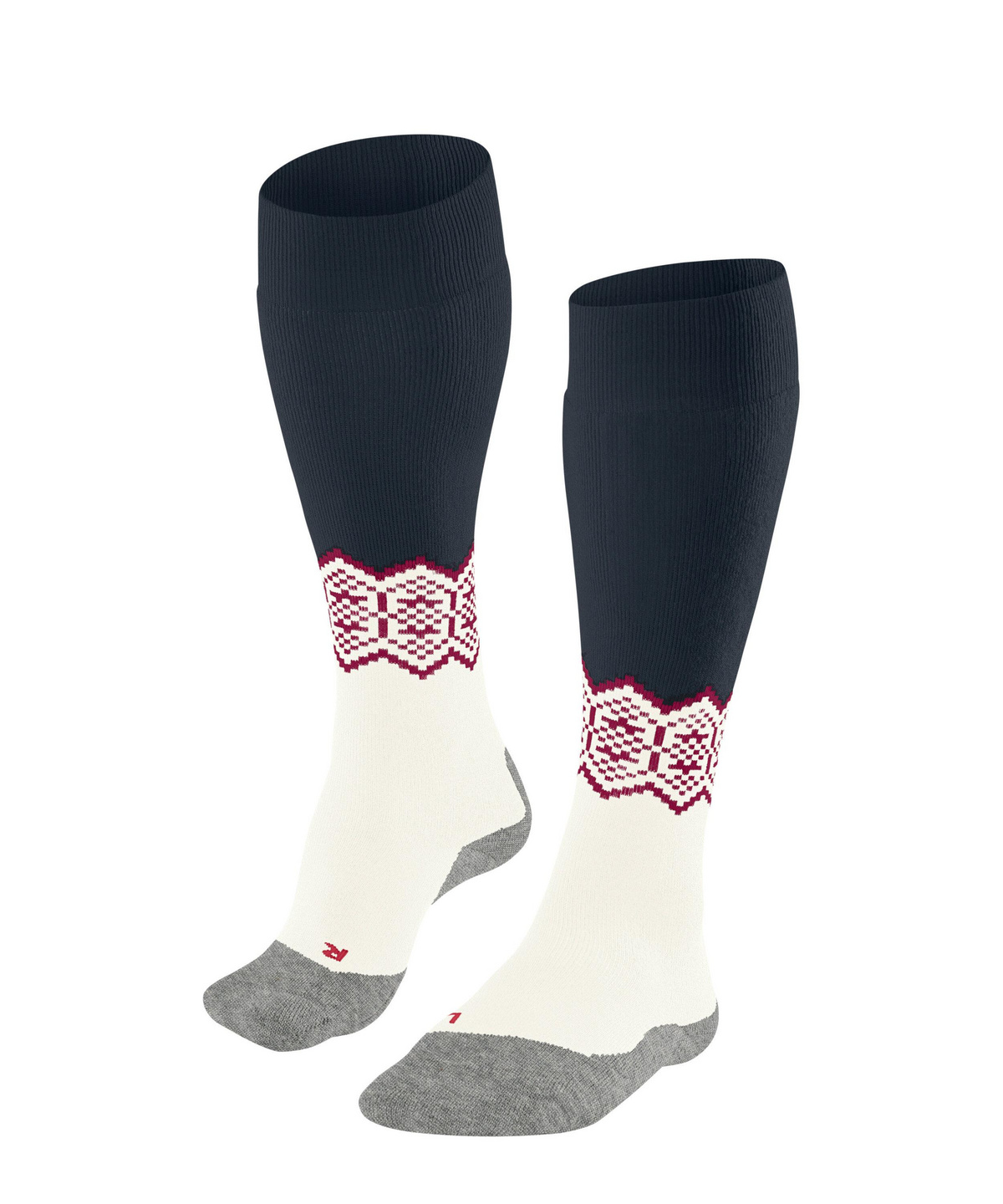 Falke Women’s Sk2 Trend Intermediate Skiing Knee-High Socks Off-white