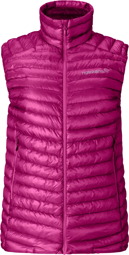 Norrøna Women’s Trollveggen Superlight Down Vest Festival Fuchsia