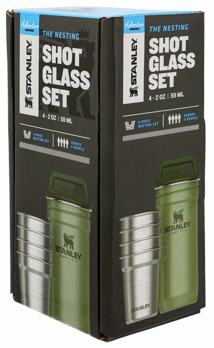 Stanley Adventure Shot Glass Set Hammertone Green Stanley